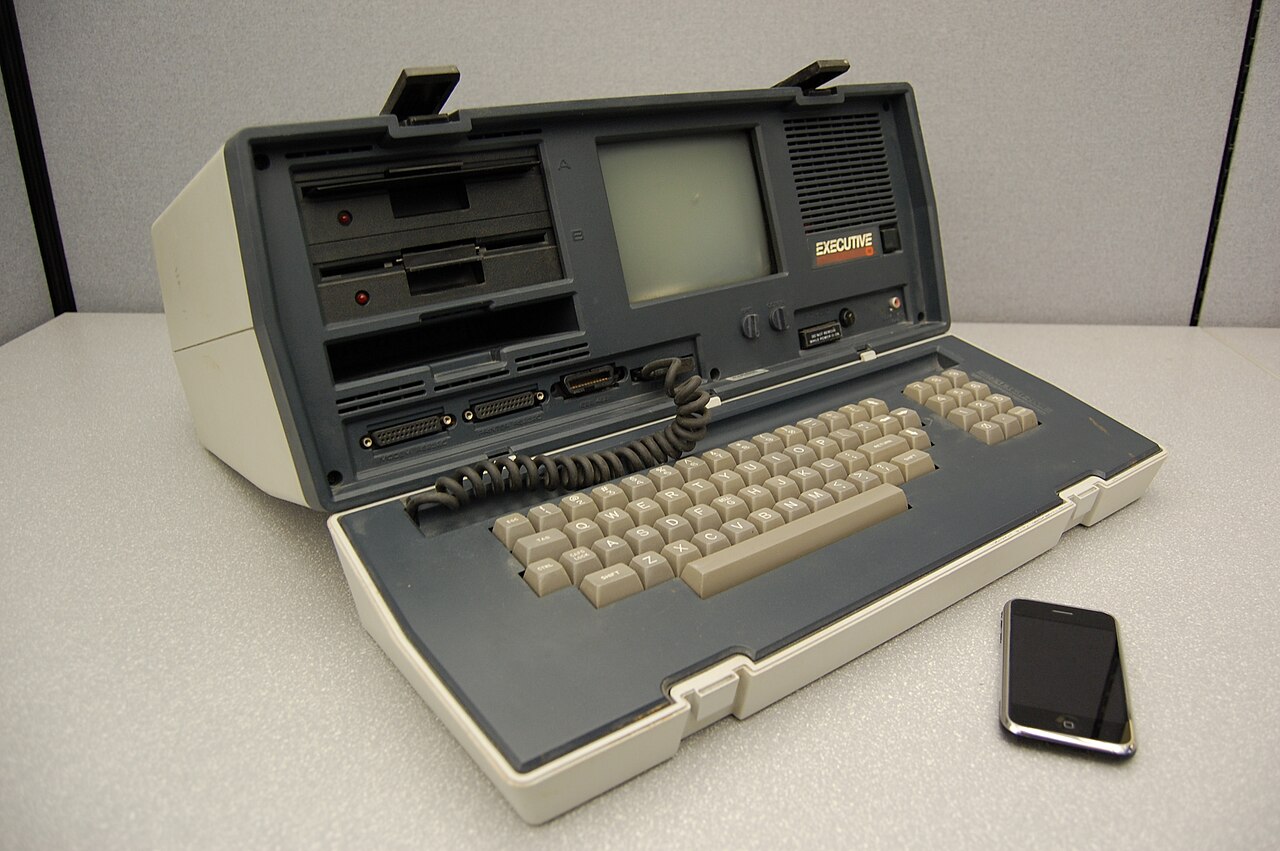 iPhone for scale. Osborne Executive Computer